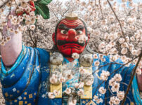 桜にまみれた大天狗