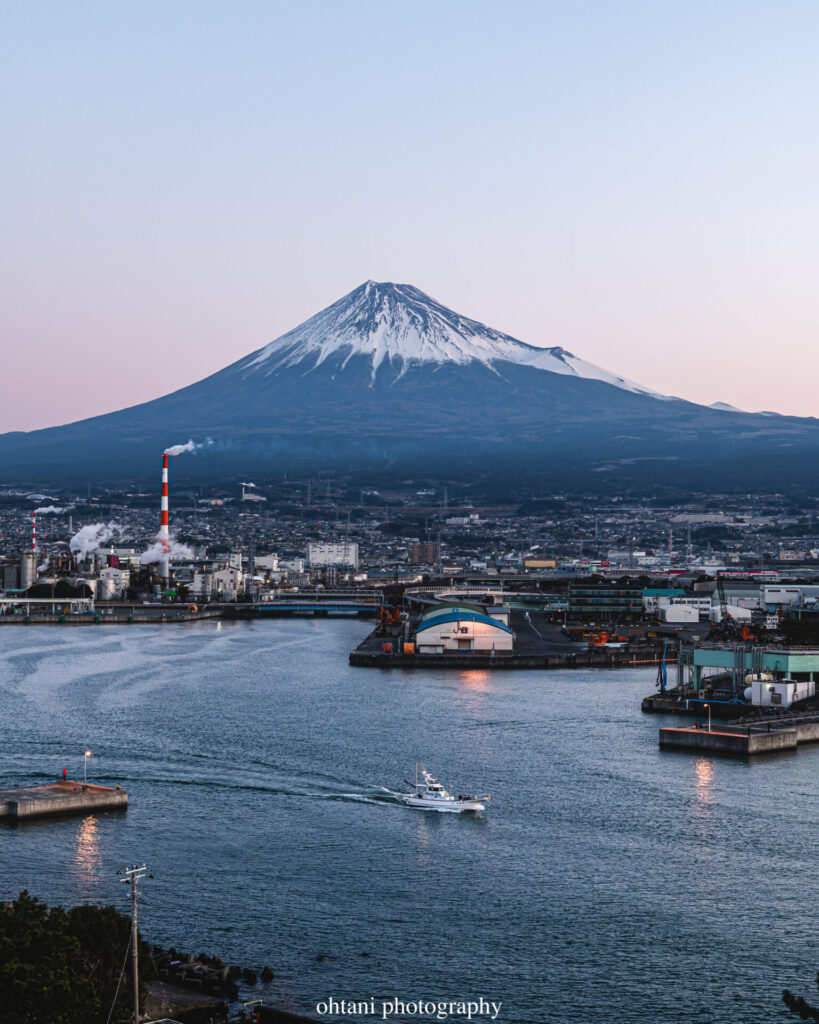 田子ノ浦から撮影した富士山